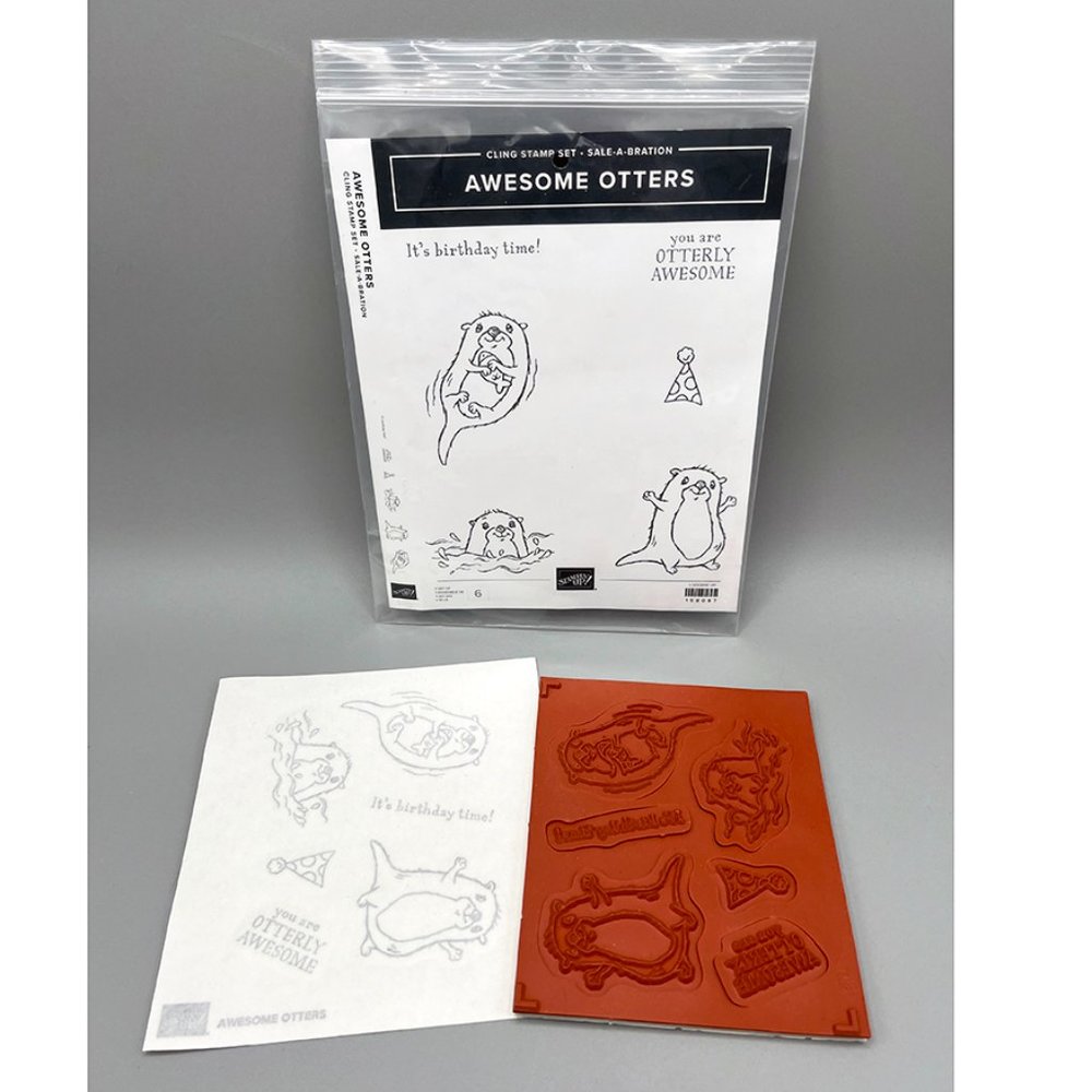Stampin Up "Awesome Otters" Stamp Set – Birthday, Thank-you, Thanks